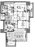 グランドメゾン薬院レジデンス - 所在階***階の間取り図 8968