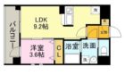 アクアリア室見 - 所在階 の間取り図