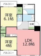 アールレジア空港東 - 所在階 の間取り図