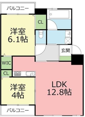 アールレジア空港東102号室-間取り