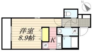 QuatreSaisons井尻101号室-間取り