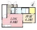 QuatreSaisons井尻 - 所在階 の間取り図