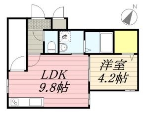 QuatreSaisons井尻203号室-間取り