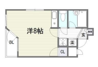 ロイヤルコート九大前602号室-間取り