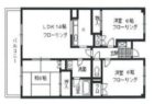 ファミール那珂 - 所在階 の間取り図