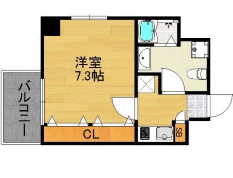 アイセレブ大博通り1104号室-間取り