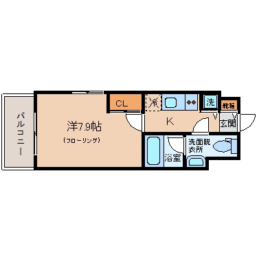 プレスタイル博多駅南ＮＯＲＴＨ202号室-間取り