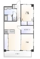 東峰マンション博多駅東 - 所在階***階の間取り図 9004