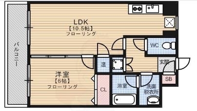 グランシャリオ住吉406号室-間取り