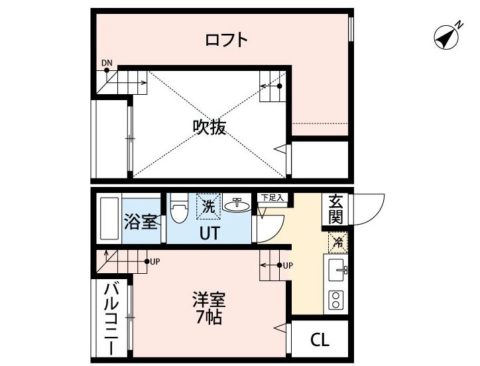 フローラ吉塚駅前201号室-間取り