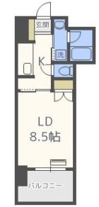 RJRプレシア博多駅南 - 所在階***階の間取り図 11133