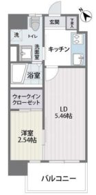 グランフォーレ薬院南 - 所在階***階の間取り図 9033