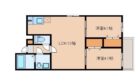 カトレア姪浜Ⅲ - 所在階 の間取り図