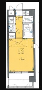 ステイタスマンション長尾 - 所在階 の間取り図