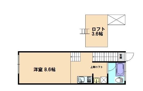 アイリーフ室見107号室-間取り