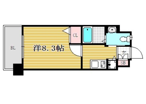 エンクレスト博多II402号室-間取り