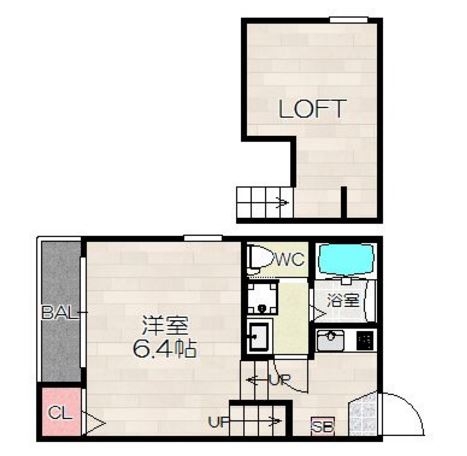 ハーモニーテラス井尻Ⅲ102号室-間取り