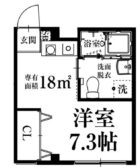 タワーズ駅南 - 所在階 の間取り図