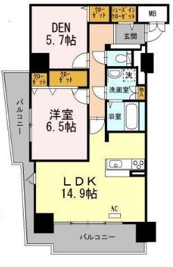 アムシュトラーセ106号室-間取り