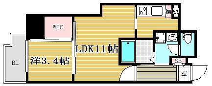 GRANDE CIELO601号室-間取り