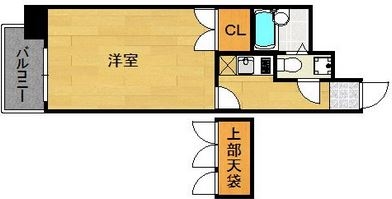 エステートモア博多グラン1302号室-間取り