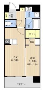 プリュネル荒江 - 所在階***階の間取り図 9891