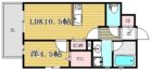 アクタス箱崎ステーションコート - 所在階***階の間取り図 9234