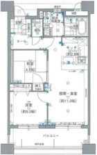 アメックス博多102プレミアム - 所在階 の間取り図