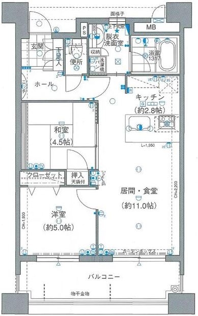 アメックス博多102プレミアム505号室-間取り