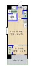 エムビルデベロップコアⅣ - 所在階***階の間取り図 9243