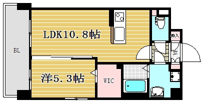 ケルス姪浜ステーション101号室-間取り