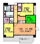 アクシオン高宮東フェリオ - 所在階 の間取り図