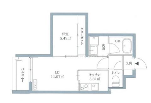 CAMELLIA GARDEN502号室-間取り