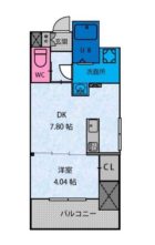 Aixs大橋 - 所在階11階の間取り図 9279