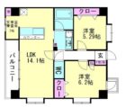 コートサンクレア - 所在階 の間取り図