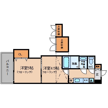 NO.37　ランドマーク２１００博多駅305号室-間取り