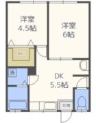 ヴィレッタＭ - 所在階 の間取り図