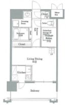 リアンシエルブルー東比恵Ⅱ - 所在階 の間取り図