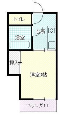 MKハイツ相生202号室-間取り