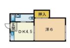 上牟田サンコーポC - 所在階 の間取り図