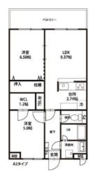 サンルージュ大橋南 - 所在階 の間取り図