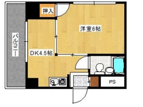 カルチェ恵比寿501号室-間取り