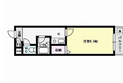 スマイル南福岡202号室-間取り