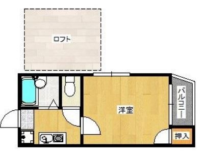 アデッソ井尻105号室-間取り