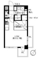 リアン西新 - 所在階 の間取り図