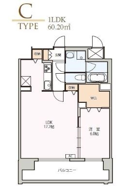 ラフレシーサ博多駅南Ⅳ502号室-間取り