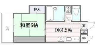 ロマネスク平尾第2702号室-間取り