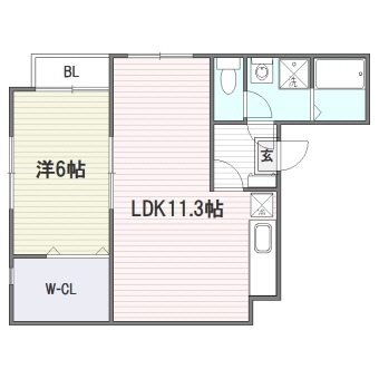 アリエス博多駅南301号室-間取り