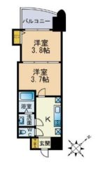 アリビオ博多駅北 - 所在階 の間取り図