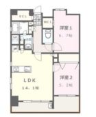 ヴィラージュ大濠 - 所在階 の間取り図